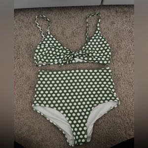 Aerie bathing suit top and extra high waisted bottom (L top and S bottom)